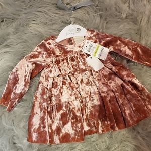 BNWT Baby Girls 0-3 months Velvet Top